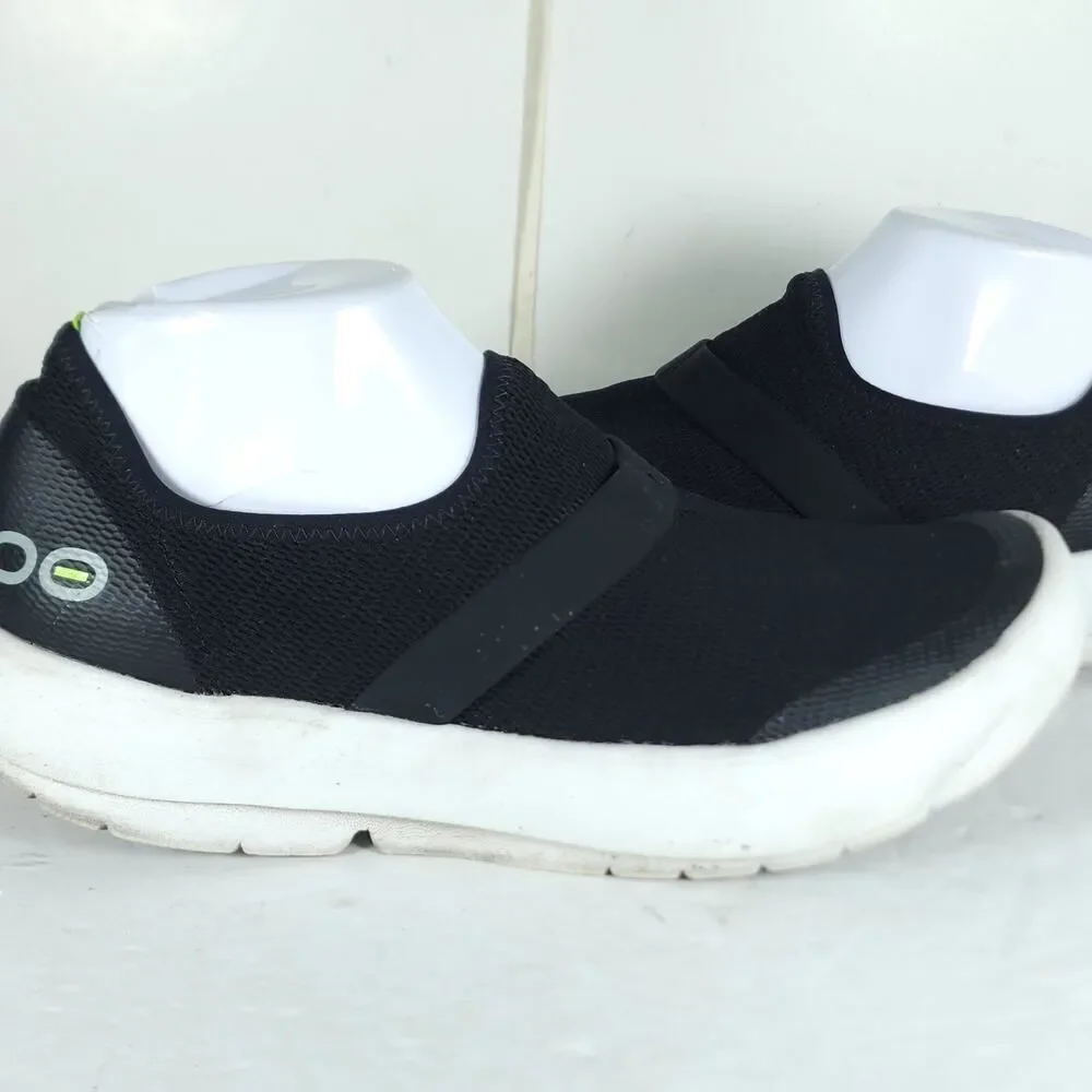 Oofos Women's OOmg EeZee Recovery US 10 Mesh Black Slip On Low Sneakers Shoes